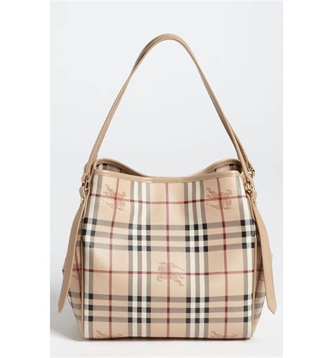 Burberry Haymarket Check Tote on SALE 